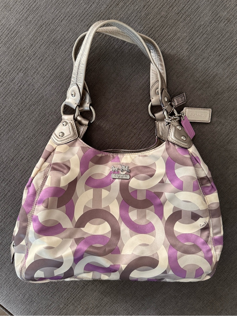 Coach Madison Op Art “Maggie” Hobo/Shoulder Bag